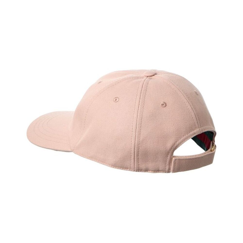 Gucci Logo Canvas Baseball Cap, Pink - Picture 2 of 3
